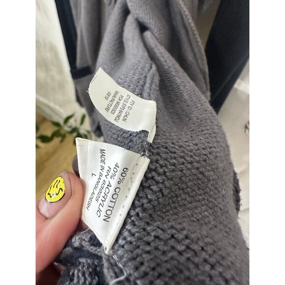 Retro Fit Vintage size large gray sweater - Picture 7 of 10
